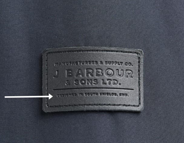 Which barbour jackets are made in England.