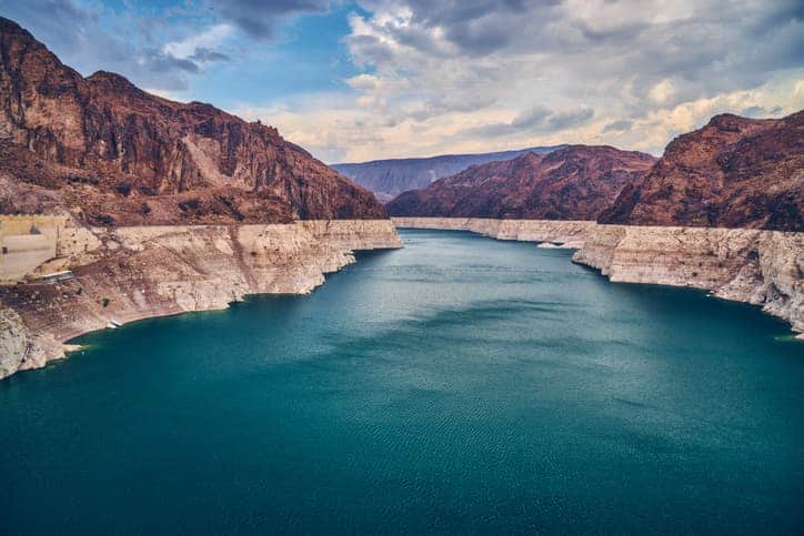 can you swim in the bright blue water of beautiful lake mead
