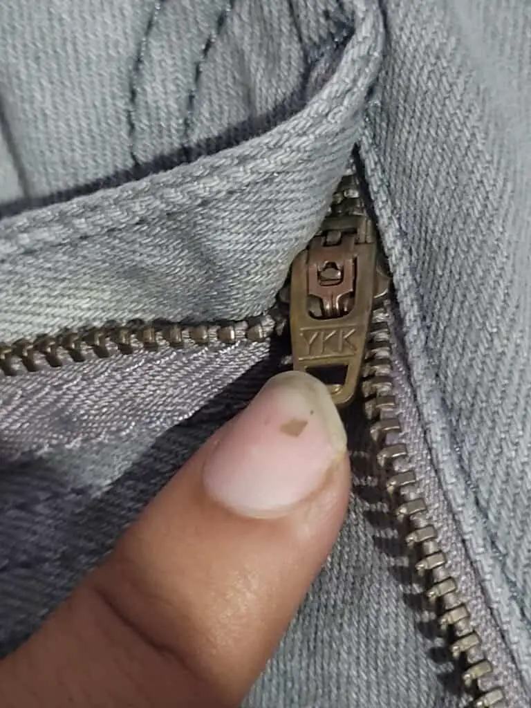 zipper that original wrangler jean uses