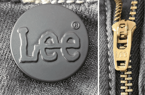 Lee Jeans Button and Zipper - Authenticity Check - Closeup Shot